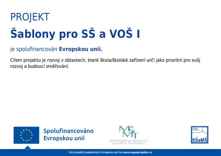 Šablony pro SŠ a VOŠ I